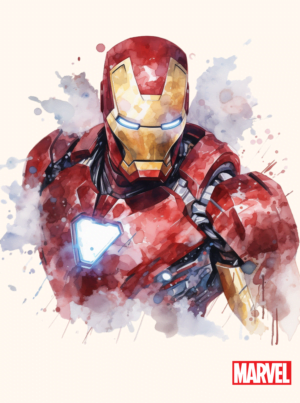 Iron Man, Marvel, Premium Aluminum Metal Poster, Magnetic Mounting
