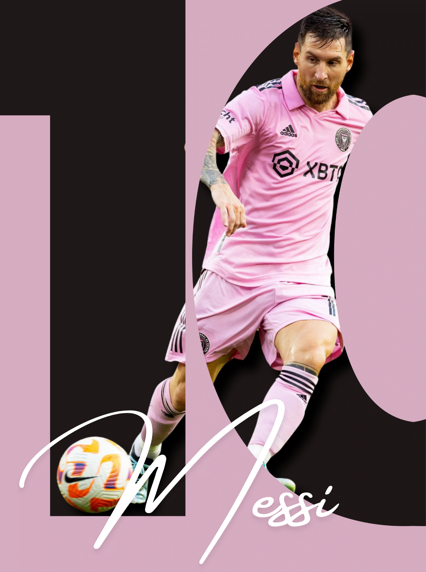 Lionel Messi, Football Legend, Premium Aluminum Metal Poster, Magnetic Mounting